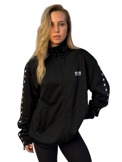Golden Goose Black Star Tape Zip Jacket. Size: XL