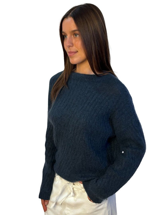 Acne Studios Blue Mohair Sweater. Size: XS