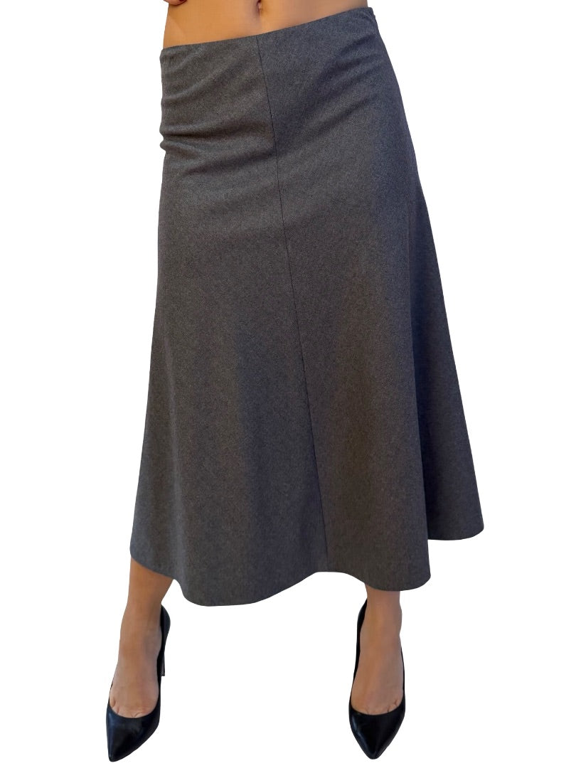Theory Grey Wool Flared Skirt. Size: 4 US