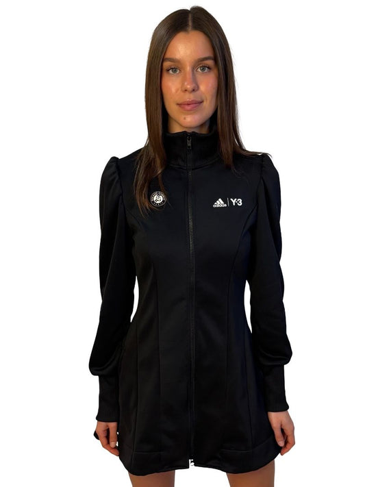 Adidas x Y-3 Black Roland Garros Collection Jacket Dress. Size: S