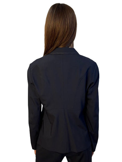 Jil Sander Navy Wool Blazer w/ Contrast Stitch. Size: 40