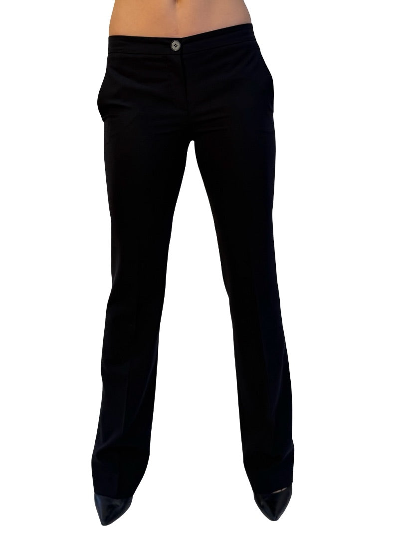 Theory Black Wool Trousers. Size: 4 US