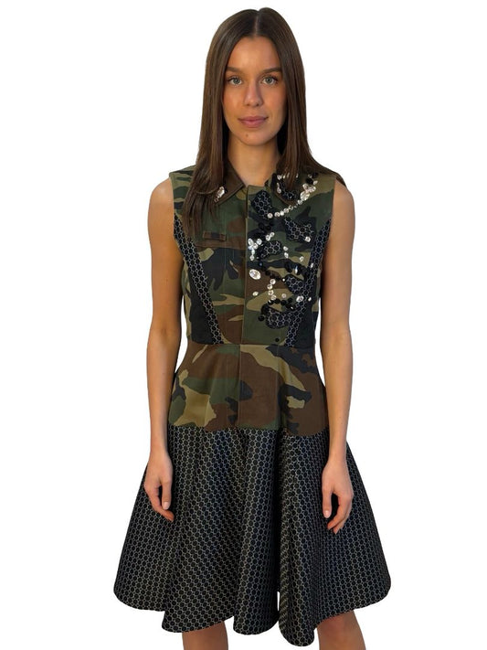 Antonio Marras Camouflage Crystal 2013 SS Dress. Size: M