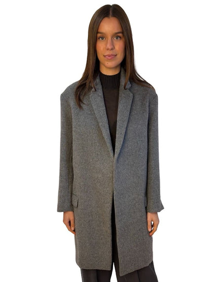 n/nicholas Grey Wool/Alpaca Pullover Coat. Size: 6