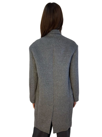 n/nicholas Grey Wool/Alpaca Pullover Coat. Size: 6