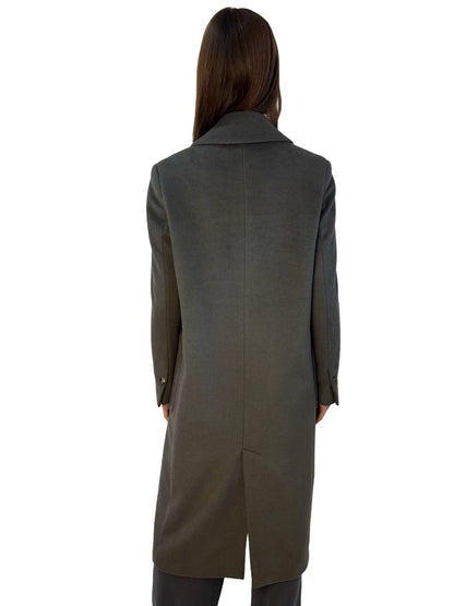 DAY Birger et Mikkelsen Green Grey Wool Blend Coat. Size: 36