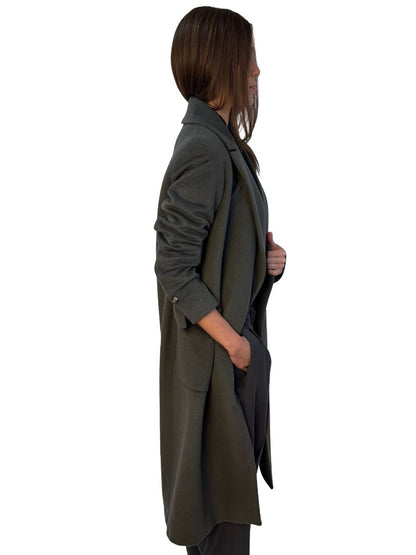 DAY Birger et Mikkelsen Green Grey Wool Blend Coat. Size: 36