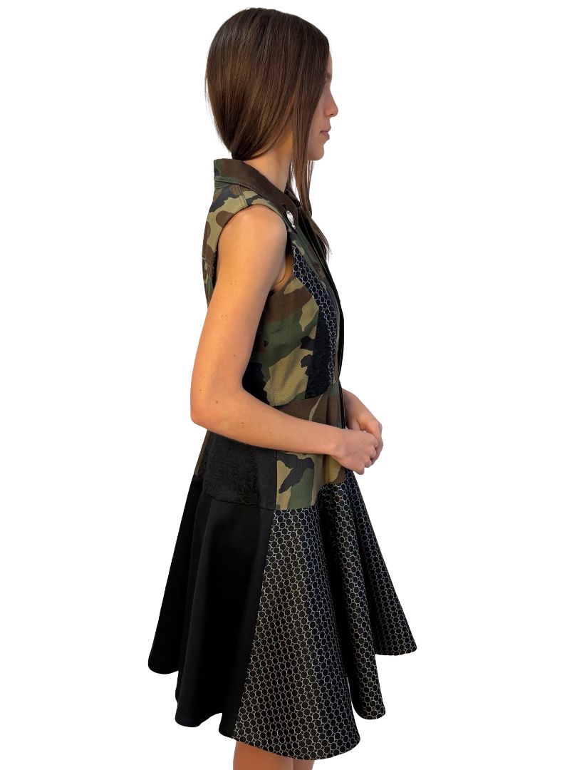 Antonio Marras Camouflage Crystal 2013 SS Dress. Size: M