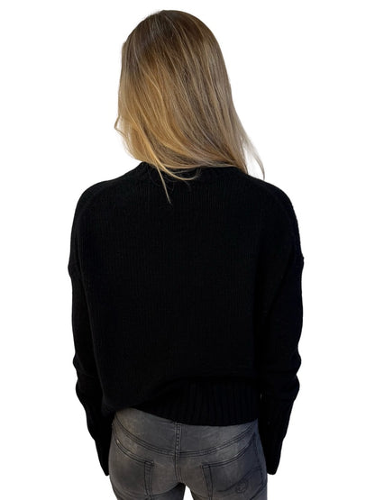 Zadig & Voltaire Black 'Bleez Wings' Sequin Sweater. Size: S