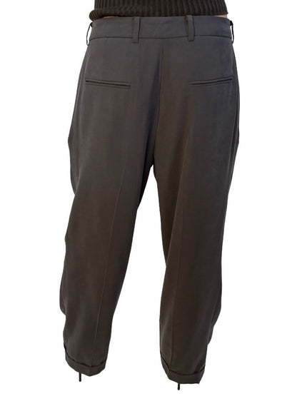 Tibi Grey Pleated Trousers. Size: 4