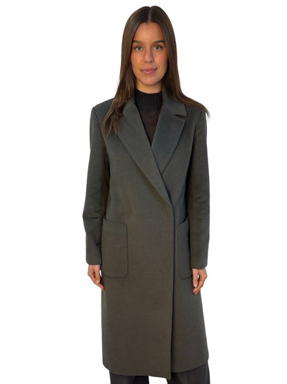 DAY Birger et Mikkelsen Green Grey Wool Blend Coat. Size: 36