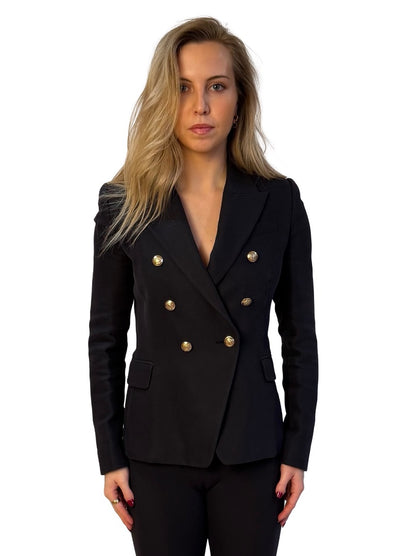 Camilla and Marc Black Double Breasted 'Dimmer' Blazer. Size: 8