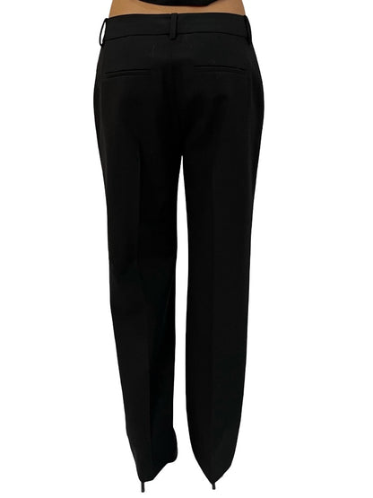 Rag & Bone Black Wool Blend Pants w/ Black Gem Side Stripe. Size: 2