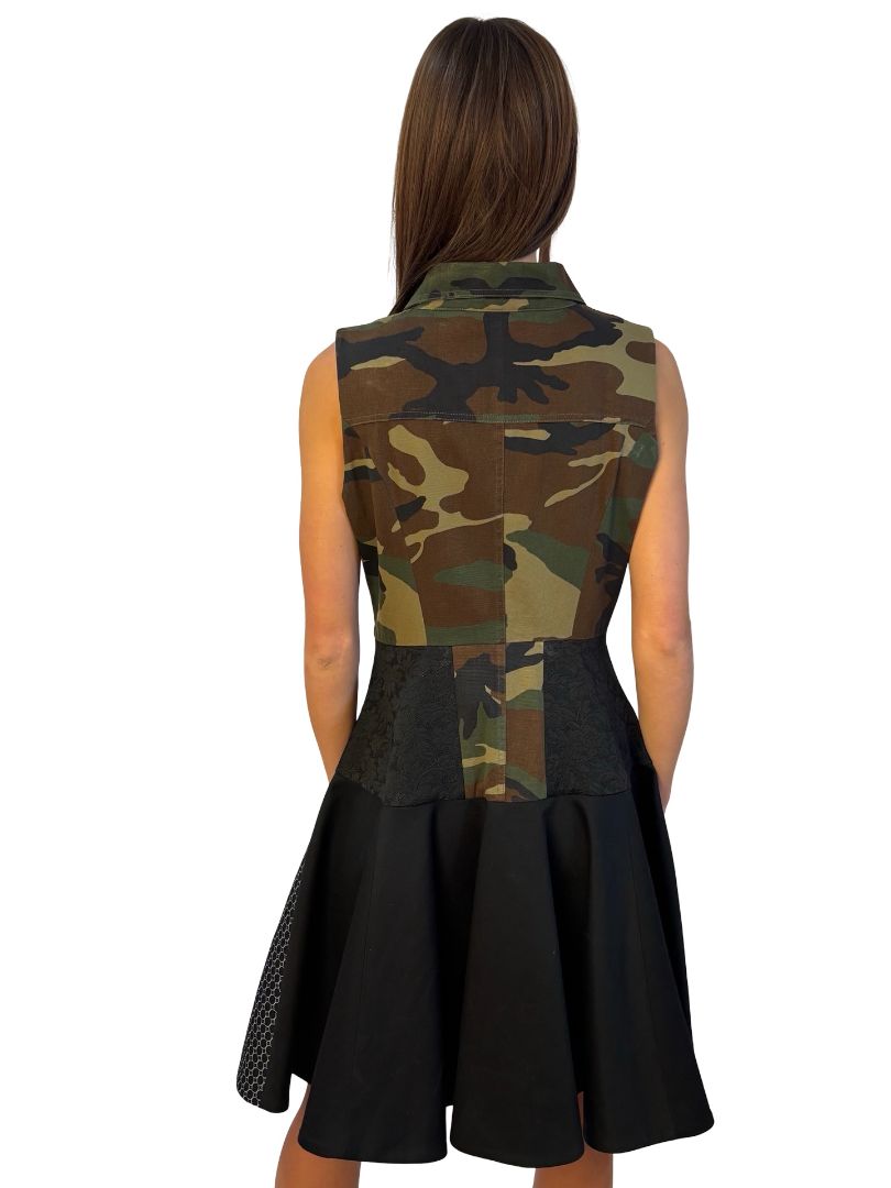 Antonio Marras Camouflage Crystal 2013 SS Dress. Size: M
