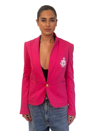 Polo Ralph Lauren Sport Pink Cotton Blazer. Size: 2