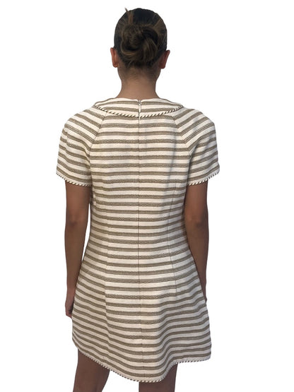 Zimmermann Neutral 'High Tide Laced Tunic' Dress. Size: 3
