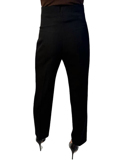 Y's Yohji Yamamoto Black Wool Trousers. Size: 2