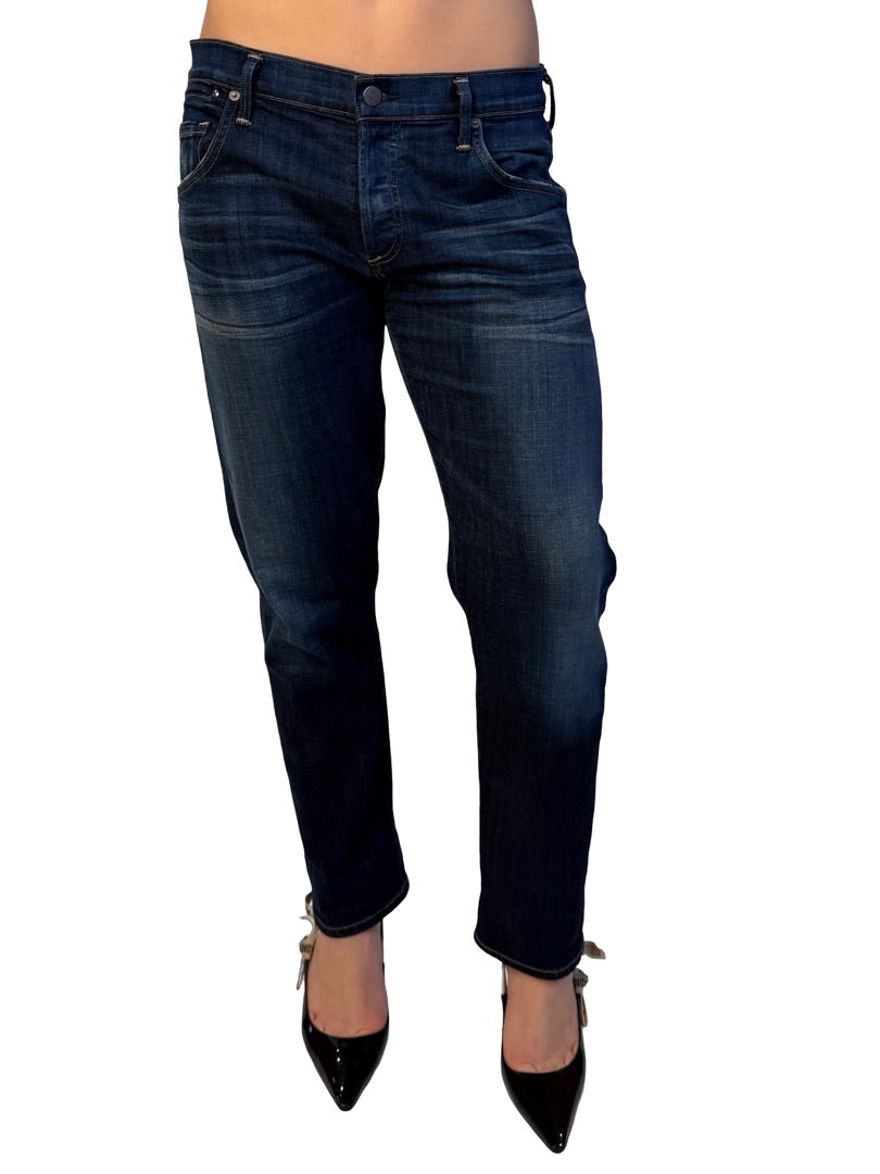Citizens of Humanity Indigo Slim 'Emerson' Boyfriend Jeans. Size: 28