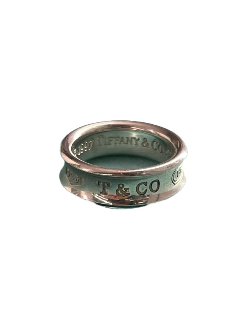 Tiffany & Co Silver 1997 Sterling Band. Size: 1.7cm