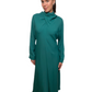 Scanlan Theodore Emerald Green High-Neck Dress. Size: 12