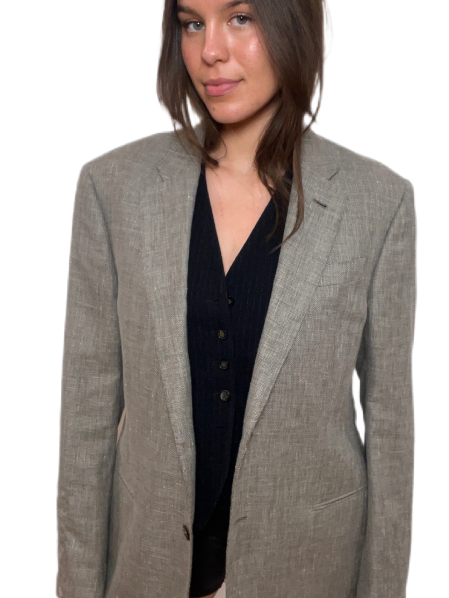 Armani Grey Unisex Suit Jacket. Size: IT52