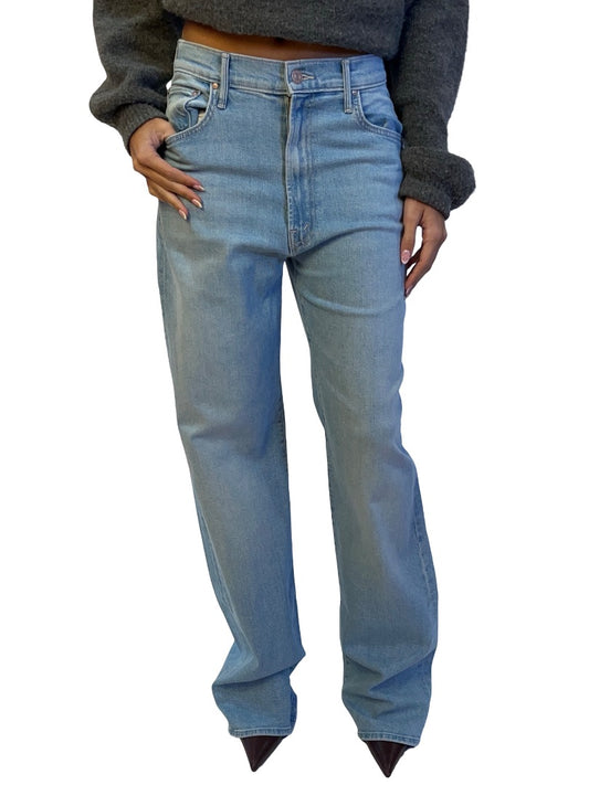 Mother Light Wash High Rise 'Maven Sneak' Wide Leg Jean. Size: 26