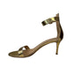 Gianvito Rossi Gold Open Toe Ankle Strap  Heels. Size: 38.5