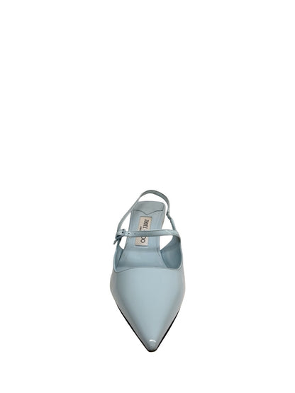 Jimmy Choo Ice Blue Patent 'Didi 45' Slingback Heel. Size: 39