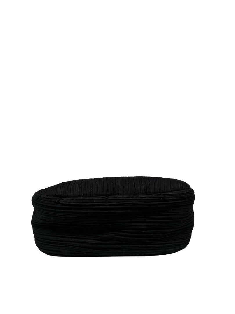 Christian Dior Black Mini Pleated Handle Bag.