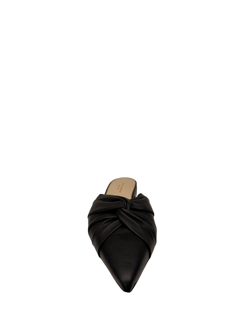 Scanlan Theodore Black 'Turban' Twist Slip On Mule. Size: 41
