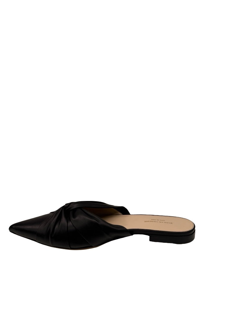 Scanlan Theodore Black 'Turban' Twist Slip On Mule. Size: 41