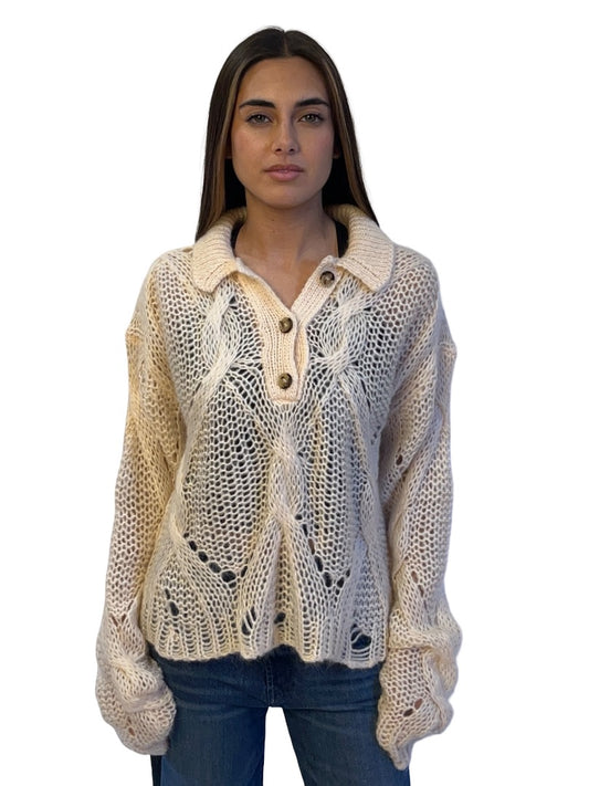 Acne Studios Blush Korlie Sweater Cable Knit. Size: M