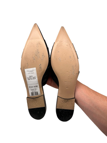 Scanlan Theodore Black 'Turban' Twist Slip On Mule. Size: 41