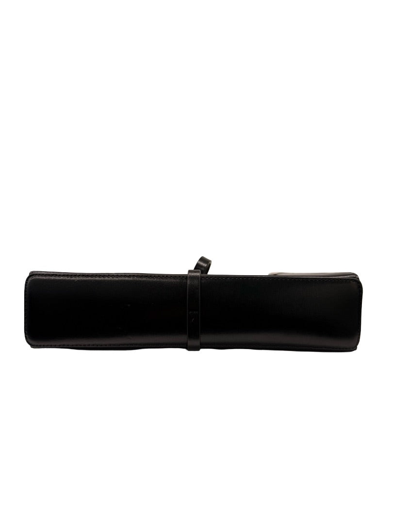 Givenchy Black Leather Cut Out Box Bag W Chain.