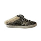 Golden Goose Gold Glitter Toe Shearling Tongue & Star. Size: 38