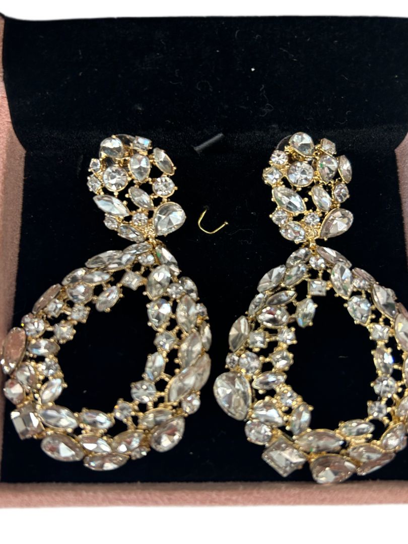 Reliqua Crystal & Gold Jewelled Earings