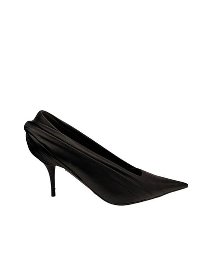 Balenciaga Black Ruched Accent Pumps. Size: 40