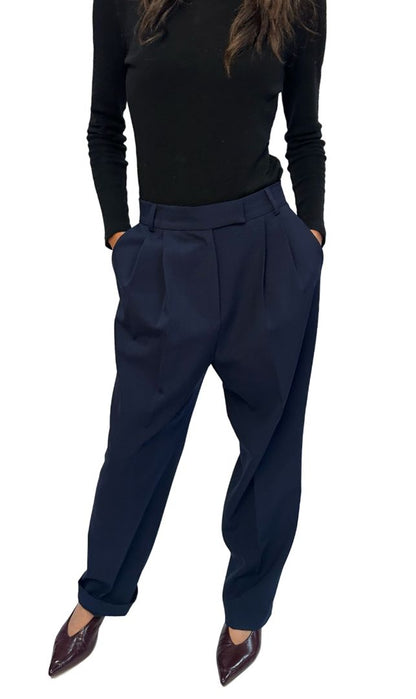 The Frankie Shop Navy Tailored Suit Set. Size: XS-M