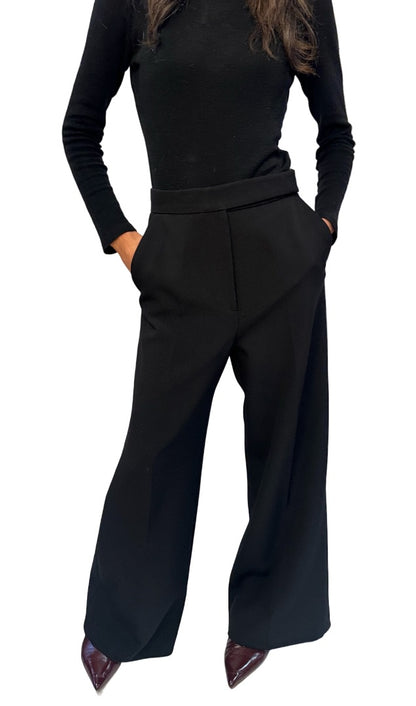 Camilla & Marc Black Wide Leg Trousers. Size: 10