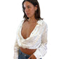 Jacquemus White w/ Black La Riviera Cropped Shirt. Size: 34