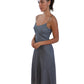 Scanlan Theodore Maxi Gingham Print Slip Dress. Size: 6