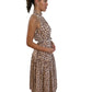 Zimmermann Maxi Sleeveless Leopard Print Dress. Size: 0