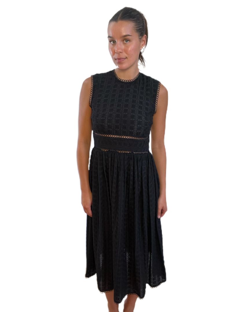 Zimmermann Maxi Sleeveless Lace-Effect Dress. Size: 1