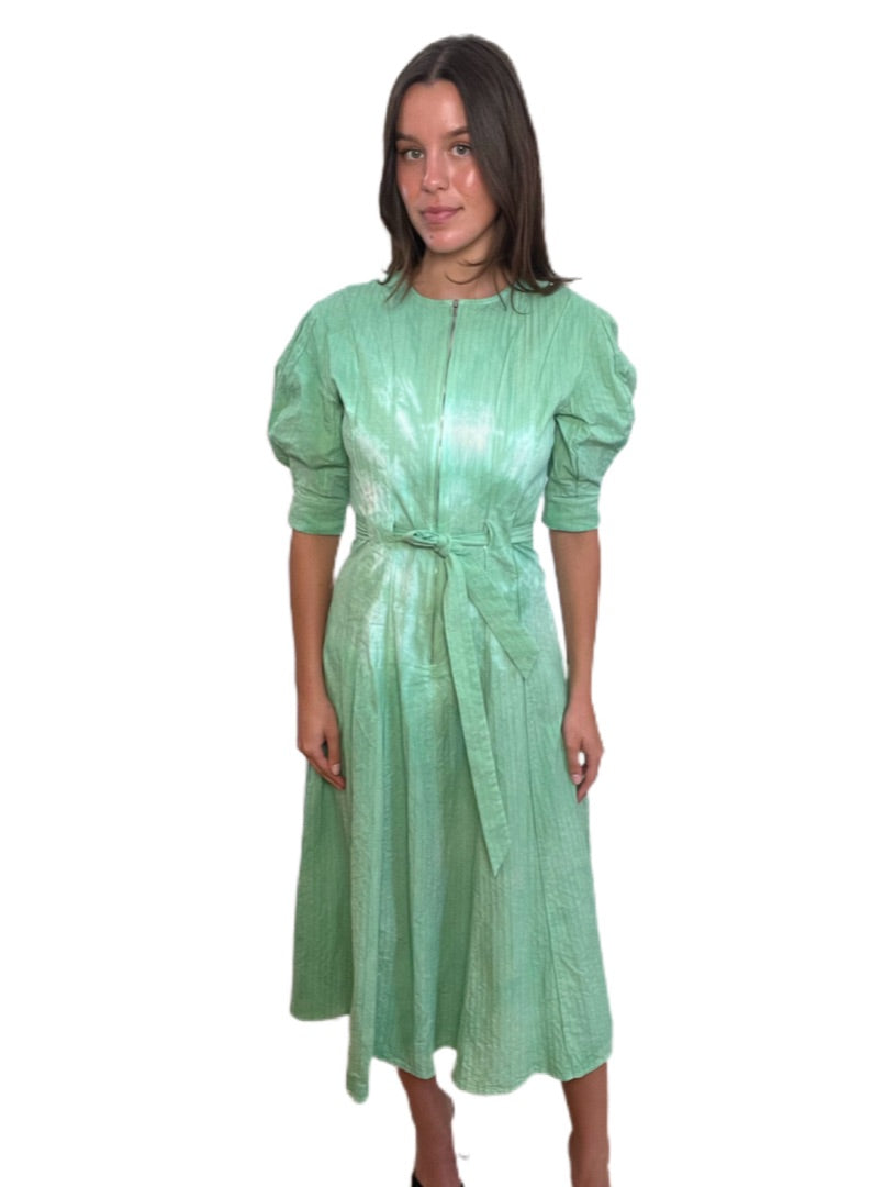 Luuda Green Maxi 3/4 Length Sleeve Dress. Size: S