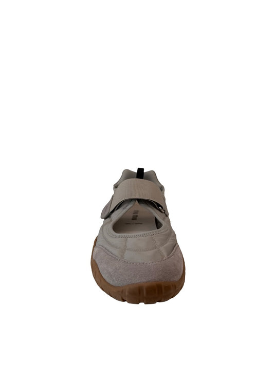 Miu Miu Grey 'Tyre Tech' Ballerina Shoes. Size: 39