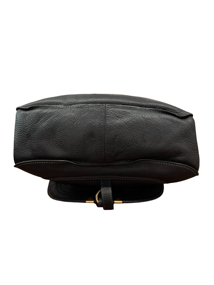 Chloe Black Small 'Marcie' Flap Handbag.