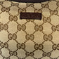 Gucci Brown Monogram GG Canvas Web Messenger Cross Body Bag
