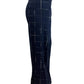 Dion Lee Navy W White Trim Checked Trouser Pants. Size: 10
