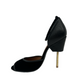 Givenchy Black Peep-Toe w Gold Heels. Size: 38