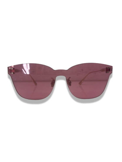Christian Dior Pink 'Quake 2' Rimless Sunglasses.